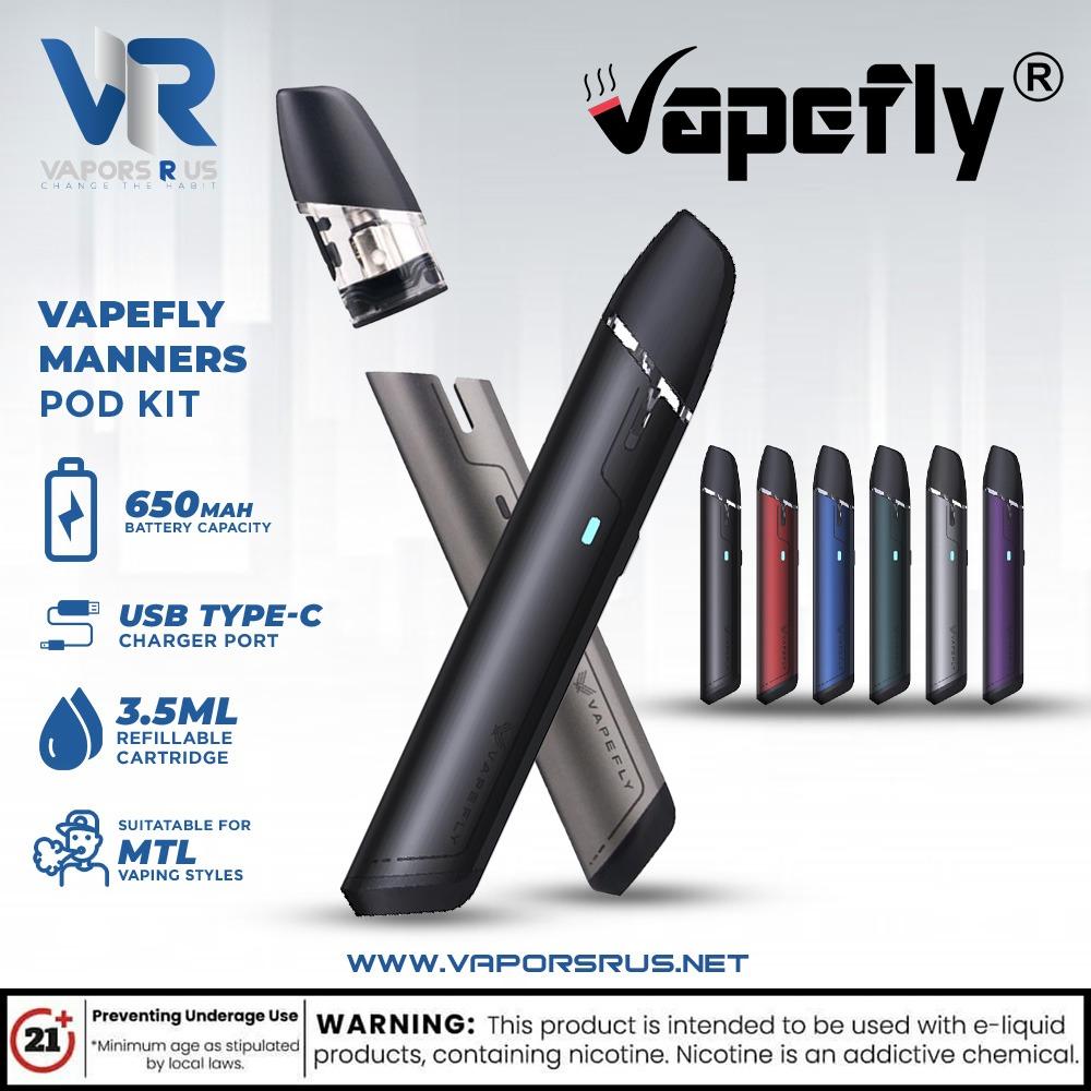 VAPEFLY - Manners Pod Kit 650mAh | Vapors R Us LLC