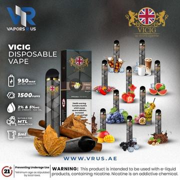 VICIG - Disposable 1500 Puffs | Vapors R Us LLC