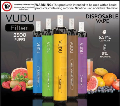 VUDU – Filter Disposable Vape (5% - 2500puffs) | Vapors R Us LLC