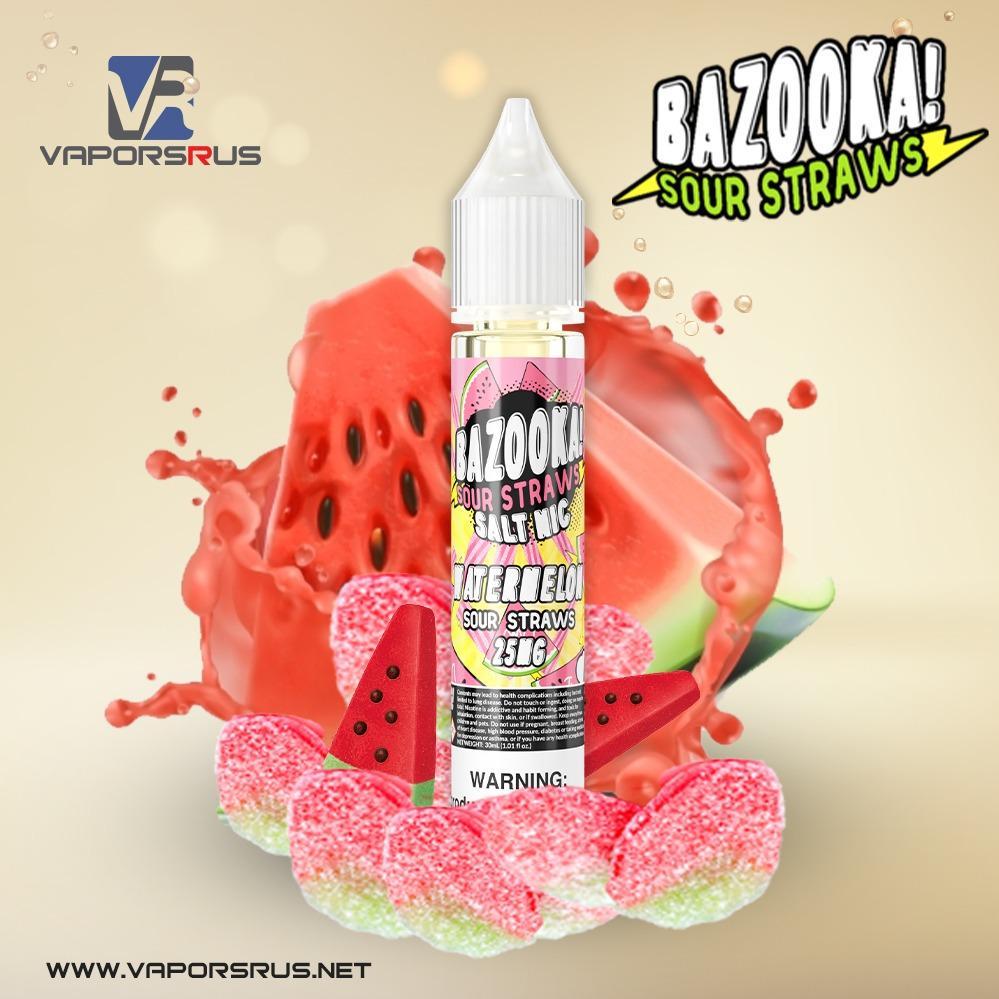 BAZOOKA - SOUR STRAWS - Watermelon 30ml (SaltNic) | Vapors R Us LLC